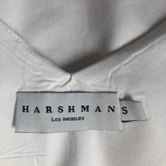 Harshman Aria Tank Sleeveless White Blouse VNack Sleeveless Top Cotton NWOT - Picture 6 of 12